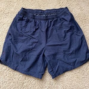 Rhone Navy 7” Inseam Workout Guru Shorts